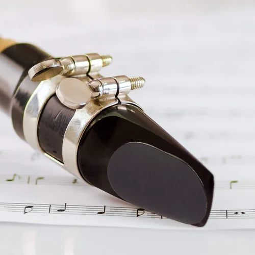 Miniatura 4 de Onown - 40 piezas de cojín de boquilla para saxofón alto/tenor y clarinete de grado alimenticio, almohadillas de 0.031 in de grosor, goma fuerte