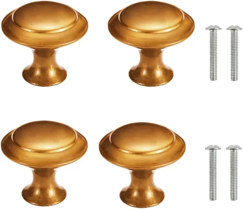 Miniatura 11 de 4 pomos de puerta de armario, pomo de puerta de cajón de armario para muebles de cocina, perilla de gabinete de acero inoxidable con tornillos, gris
