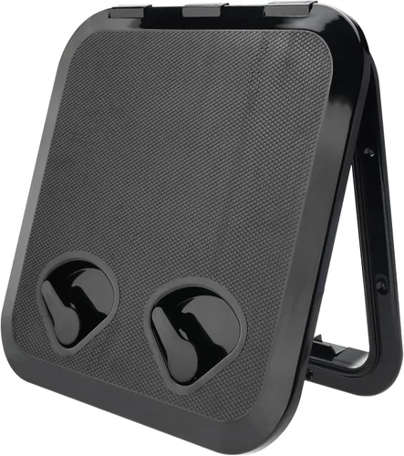 Miniatura 8 de NovelBee Escotilla para cubierta de barco, 14-1/2 x 14-3/4 pulgadas, escotilla de acceso y escotilla de tapa para barco, caravana, caravana y Negro