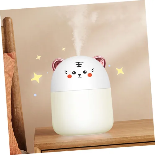 Miniatura 3 de Toyvian Mini humidificador de tigre de dibujos animados USB portátil de oficina con luz nocturna compacta silenciosa ultrasónica humectante de aire
