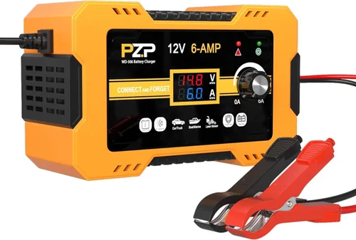 Miniatura 12 de Cargador de batería inteligente de coche de 12 V, cargador de goteo totalmente automático de 5 amperios, desulfatador de batería con reparación