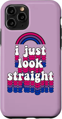 Miniatura 29 de I Just Look Straight Bisexual Rainbow Bisexual Pride Flag Case for iPhone 17