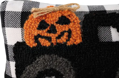 Miniatura 6 de Mud Pie Mini almohada de gancho de Halloween, 1 unidad (paquete de 1), camión