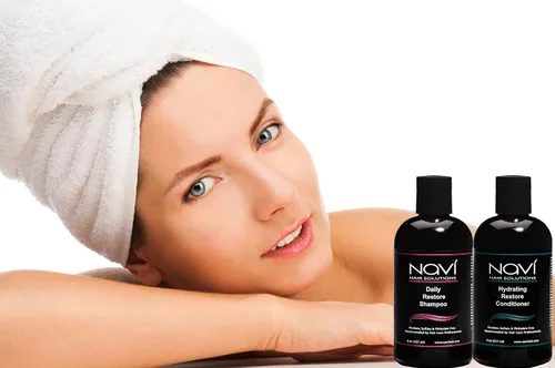 Miniatura 4 de Navi - Juego de champú y acondicionador para el crecimiento del cabello, bloqueador de DHT natural para adelgazamiento del cabello y pérdida