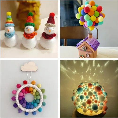 Miniatura 4 de Crafjie Paquete de 25 bolas de espuma para manualidades, 1.5 pulgadas de diámetro, bolas de espuma suaves y duraderas, para manualidades