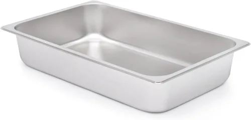 Miniatura 7 de Kichwit Caja de arena de acero inoxidable para gatos mayores, gatos artríticos, gatitos pequeños, bandeja de arena para hámsteres y conejos