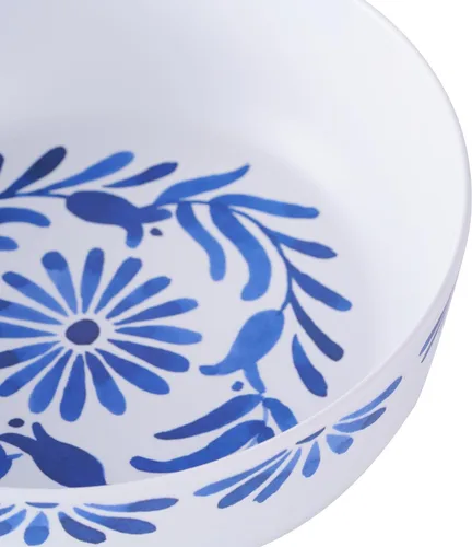 Miniatura 2 de Azul - Juego de 6 cuencos de melamina duraderos de 7.4 pulgadas, para interiores/exteriores, inastillables y aptos para lavavajillas, para ensalada