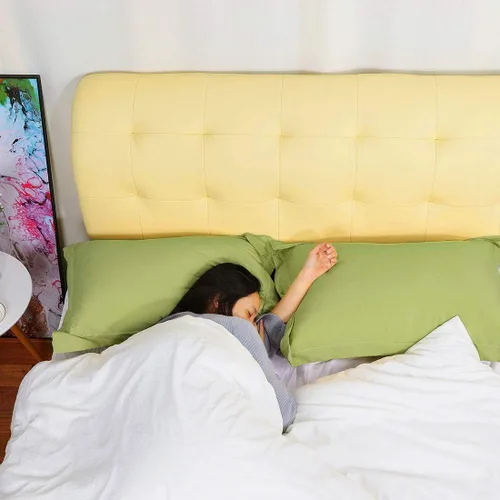 Miniatura 5 de uxcell Paquete de 2 fundas de almohada de microfibra cepillada suave con cierre de sobre, estándar (20 x 26 pulgadas), color verde aguacate