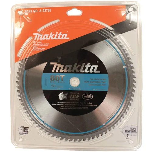 Miniatura 3 de Makita A-93728 Hoja de sierra de inglete pulida micro de 80 dientes de 12 pulgadas