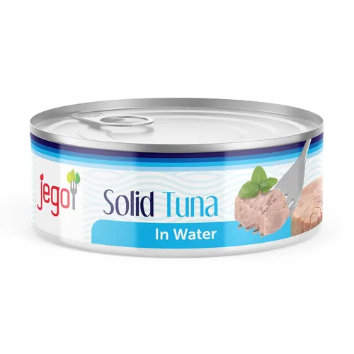 Miniatura 19 de Jego Atún sólido en aceite de girasol Atún natural silvestre Keto Bajo en carbohidratos Sin gluten Sin soja Enlatado Listo para comer