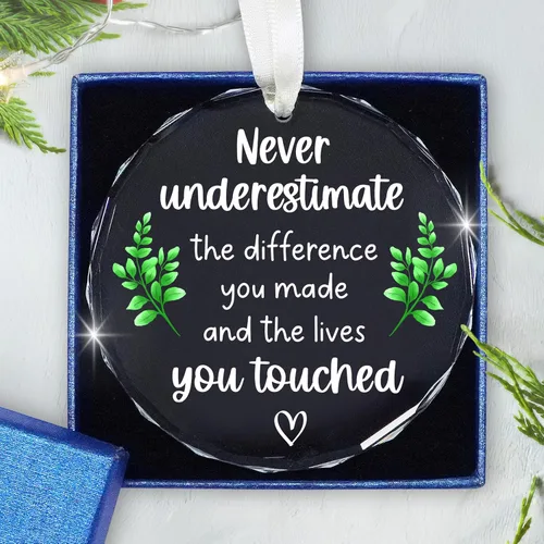 Miniatura 11 de GAUDORA Regalos navideños para compañeras de trabajo para mujeres - Adornos navideños de cerámica 2025 - Regalos inspiradores de agradecimiento