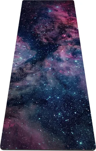 Miniatura 35 de nuveti Alfombrilla de yoga con estampado extra grueso de elastómero termoplástico antideslizante con bolsa de transporte, 72 x 24 pulgadas, extra
