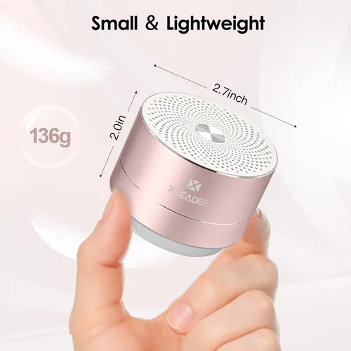 Miniatura 2 de Mini altavoz Bluetooth para la ducha, altavoz impermeable IPX6, con luces RGB, micrófono, cordón de silicona portátil, ventosa, sonido claro