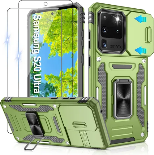 Miniatura 154 de Gritup para Samsung Galaxy S22 Funda con protectores de pantalla HD de 2 paquetes y cubierta deslizante para la cámara, protección contra caídas