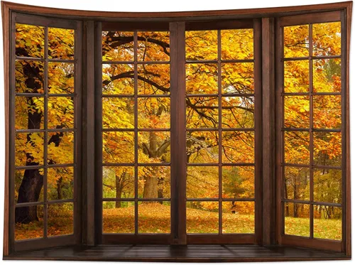 Miniatura 47 de HVEST Tapiz de noche de Halloween, tapiz para colgar en la pared, bosque embrujado con tumba y calabazas, manta de pared para dormitorio, sala