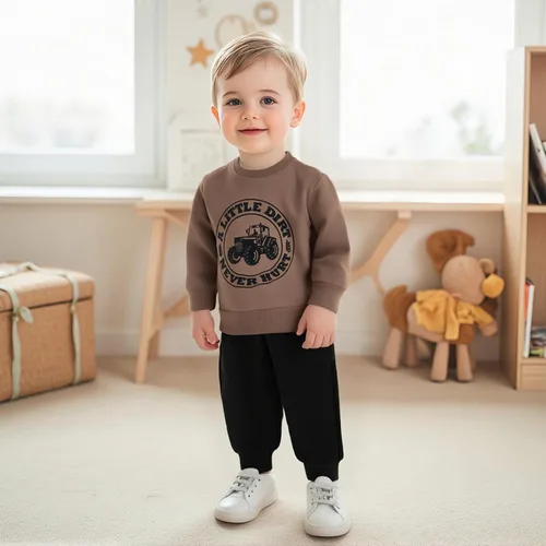 Miniatura 3 de Adobabirl Conjunto de sudadera y pantalones de Halloween para bebé, sudadera y pantalones con parche de calabaza para Halloween, otoño, ropa de bebé