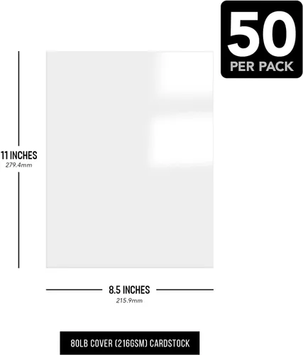 Miniatura 6 de Cartulina digital brillante de un solo lado, perfecta para impresión láser a color, propuestas de diseño, volantes, folletos, 8.5 x 11 pulgadas