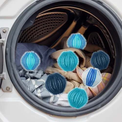 Miniatura 5 de Bolas de secadora reutilizables para lavandería, suavizan la ropa de cama de forma natural, reducen el tiempo de secado y estáticas, no tóxicas