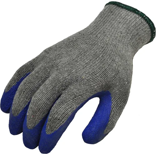 Miniatura 2 de G & F Products G & F - Guantes de trabajo con revestimiento de látex de goma para construcción, azul, patrón arrugado, para hombre