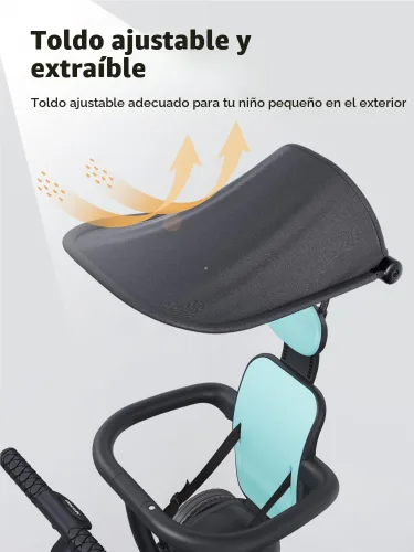 Miniatura 4 de newyoo Triciclo para niños pequeños de 1 a 3 años, bicicleta para niños pequeños, regalo de cumpleaños y juguetes para niña y niño, triciclo