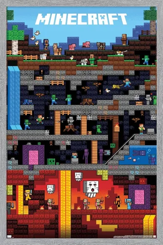 Miniatura 6 de Trends International Minecraft - Póster de pared Worldly, 22.375 x 34 pulgadas, versión sin marco