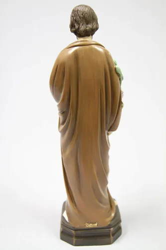 Miniatura 7 de Vittoria Collection Figura de escultura italiana de San José del Trabajador de 16 pulgadas, fabricada en Italia para interiores y exteriores