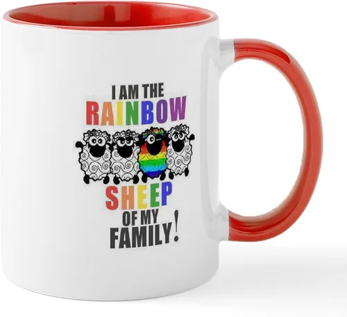 Miniatura 28 de CafePress Jake's Rainbow Shark - Taza de café de cerámica (11 oz)
