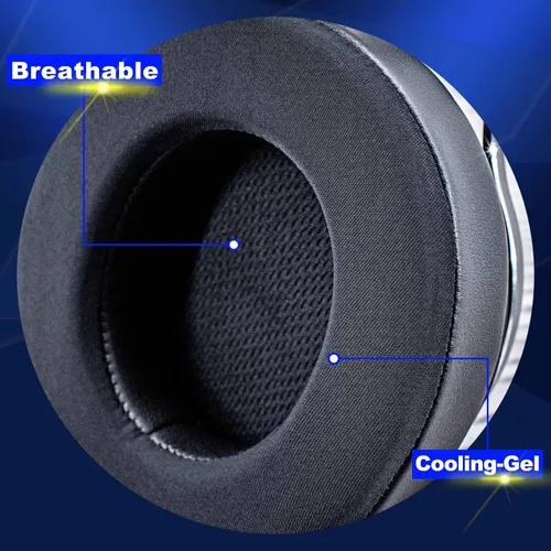 Miniatura 7 de Almohadillas de gel refrescante de forma ovalada para Virtuoso RGB Wireless, XT, SE Agujero interior más grande ampliado