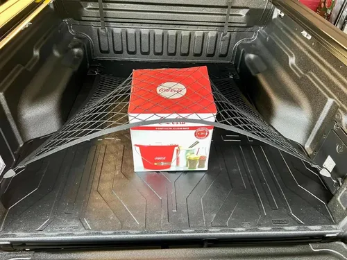 Miniatura 3 de Red de carga organizadora de maletero trasero para Ford Maverick 2022-2025 – Red de carga estilo piso para camioneta – Organizador de maletero