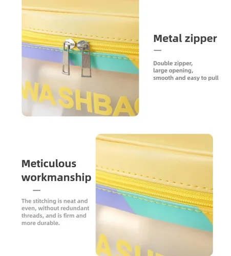 Miniatura 2 de LEJN Neceser Bolsa de viaje Bolsa de maquillaje resistente al agua Bolsa de cosméticos Organizador de viaje Contenedor de tamaño completo Artículos