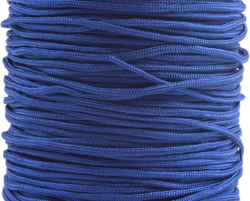 Miniatura 25 de KONMAY 1 rollo de cuerda de nailon para hacer pulseras de 150 yardas, trenzado de nailon Shamballa Macramé/cordón de cuentas de 0.4mm, cordón