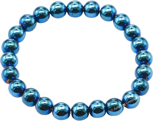 Miniatura 660 de Amazing Gemstone Pulsera de cristal para mujeres y hombres, pulsera de cristal curativo de protección, pulsera elástica con cuentas de piedras