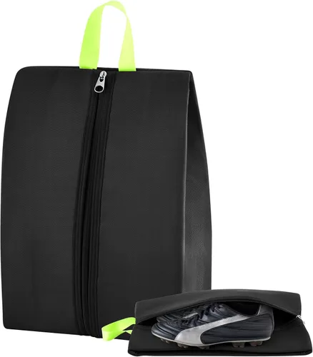 1 bolsa de tacos a prueba de olores de 4 capas, se adapta hasta la talla 14, resistente al olor y al barro, impermeable, se adapta a zapatos de Negro