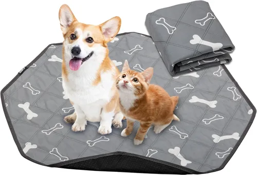 Almohadillas lavables para orina para perros, almohadillas reutilizables para entrenamiento de cachorros, impermeables, lavables a máquina,