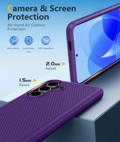 Miniatura 671 de FNTCASE Funda para iPhone 17 Pro: Fundas delgadas translúcidas de color azul claro compatibles con MagSafe, protección completa de la cámara