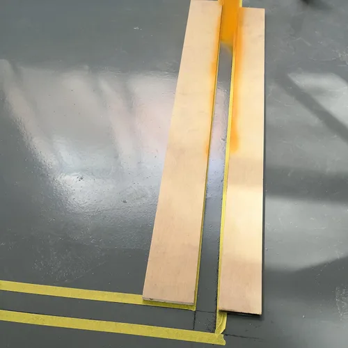 Miniatura 2 de LLPT Cinta adhesiva de uso general, paquete de 5 unidades de 1 pulgada x 55 yardas cada una, línea limpia sin residuos para pintar, artes, Azul