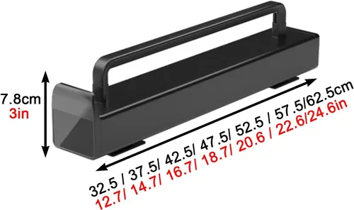 Miniatura 4 de Barra de valet para armario extraíble, barra retráctil de aleación de aluminio, soporte extensible para pantalones de 55.1 lbs, colgador de armario