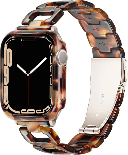 Miniatura 14 de Correa ligera de Apple Watch para Apple Watch, de resina en forma de D, compatible con hebilla de acero inoxidable para Apple Watch Ultra 2, 1