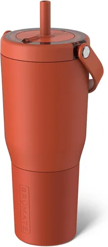 Miniatura 14 de BrüMate Resa - Vaso de viaje 100% a prueba de fugas de 25 onzas con asa y pajilla, popote SoftSip flexible, funda de silicona para mayor