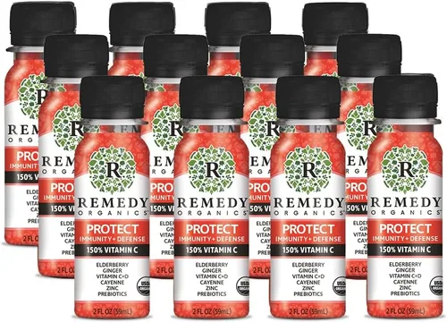 Miniatura 7 de Remedy Organics Immunity Plus Shot, Digest paquete de 12 Aumenta la energía, la función cerebral, la desintoxicación y el metabolismo