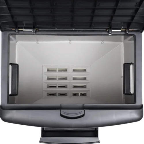 Miniatura 3 de Dispensador automático de arroz, caja de almacenamiento de dispensador de granos, contenedor de almacenamiento de arroz de acero inoxidable de gran