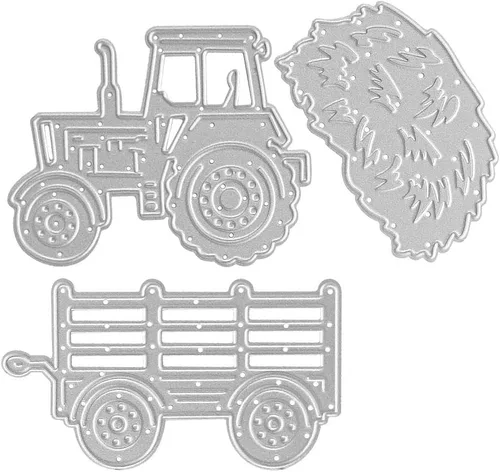 Miniatura 10 de 4 piezas de troqueles de corte en forma de camioneta sedán para hacer tarjetas, troqueles de rueda de automóvil, troqueles de vehículos, herramienta