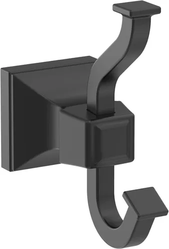 Miniatura 20 de Amerock BH36020G10 Gancho único para bata de níquel cepillado Soporte de toalla de 4-1/4 pulg. (108 mm) de longitud Mulholland Gancho
