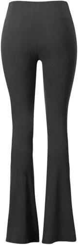 Miniatura 5 de SATINA - Pantalones palazzo para mujer leggings acampanados supersuaves con cintura alta 16