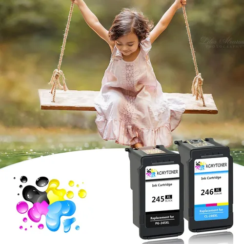 Miniatura 7 de KCYMTONER - Cartucho de tinta remanufacturado de alto rendimiento compatible con Canon PG-245XL CL-246XL PG-243 CL-244 PIXMA MX492 MX490 IP2820