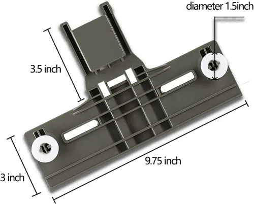 Miniatura 5 de Reemplazo de ajustador de estante superior para lavavajillas Whirlpool WDT750SAHZ0, WDT730PAHZ0, WDTA50SAHB0, WDT730PAHZ0, WDTA50SAHZ0, WDTA50SAHB0