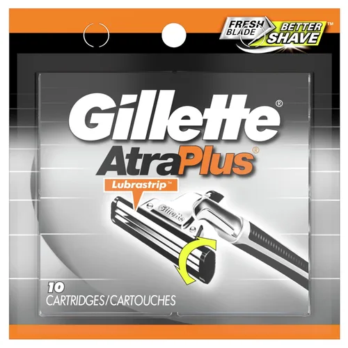 Miniatura 7 de Gillette AltraPlus - Recambios de cuchilla de afeitar para hombre, 10 unidades, tira suave Lubra para suavidad y comodidad