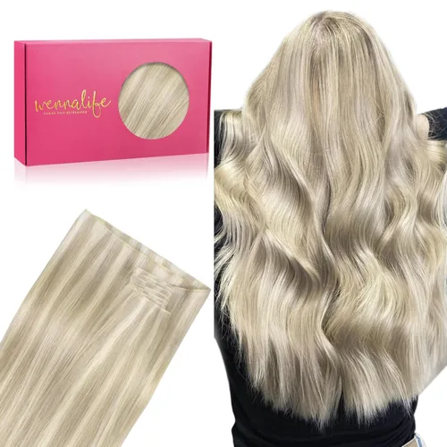 Miniatura 41 de WENNALIFE Extensiones de cabello humano real, 20 pulgadas, 3.53 onzas, color marrón chocolate, trama, cabello Remy atado a mano, extensiones
