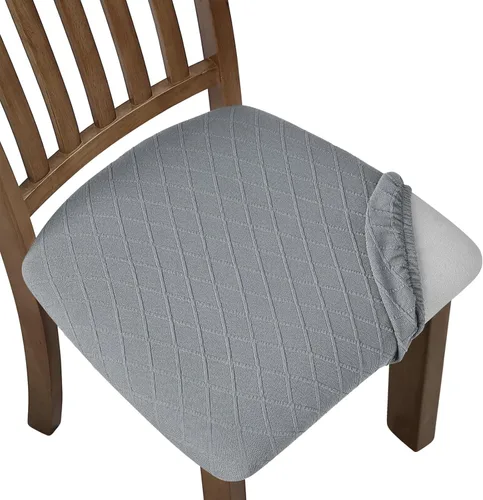 Miniatura 9 de Fuloon Fundas Elásticas para Cojines de Asiento 6 Piezas, Fundas Lavables para Asientos de Sillas, Fundas para Sillas de Comedor para Hotel
