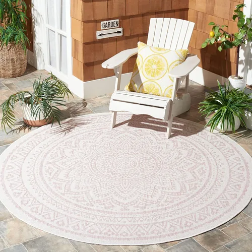Miniatura 51 de SAFAVIEH Alfombra lavable para exteriores, colección Courtyard - Pasillo de 2.3 x 8 pies, color beige claro y marrón claro, no desprende pelusa